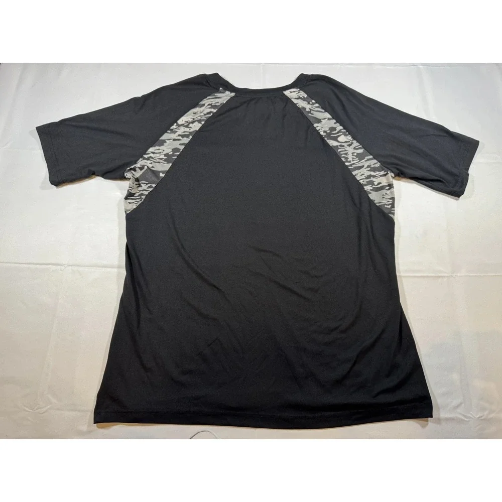 Green Bay Packers NFL T Shirt Mens M Black Gray Camo Logo Short Sleeve Football